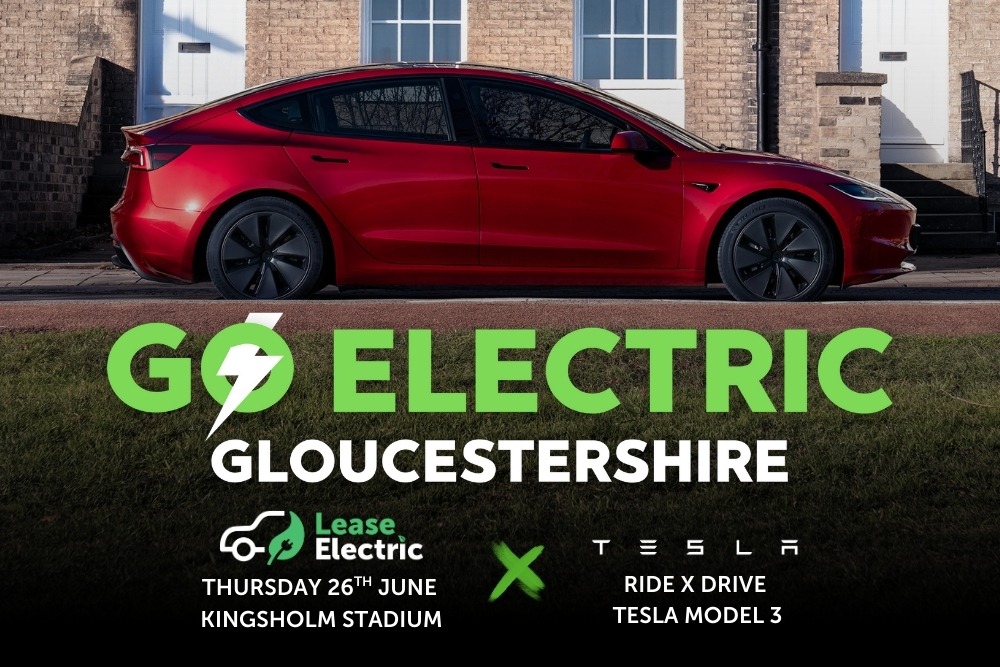 Lease Electric Announces Exclusive Tesla Ride x Drive Pop-Up at Go Electric Gloucestershire